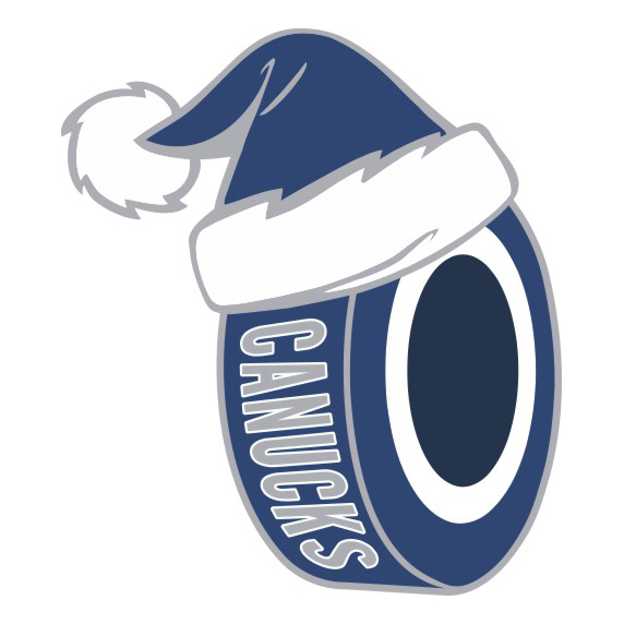 Vancouver Canucks Hockey ball Christmas hat logo iron on paper